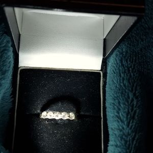 Real (not lab) diamond eternity ring.
